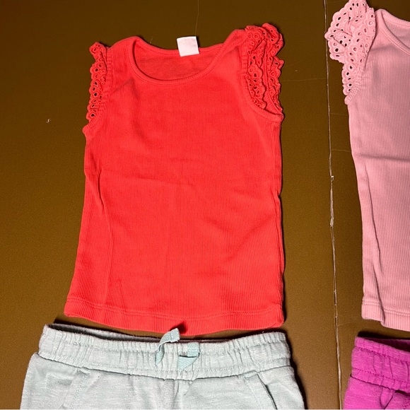 NWOT Baby GAP Jumping Beans 3T Toddler Girl Ribbed Tank Top Shorts Outfit Bundle - Picture 11 of 14